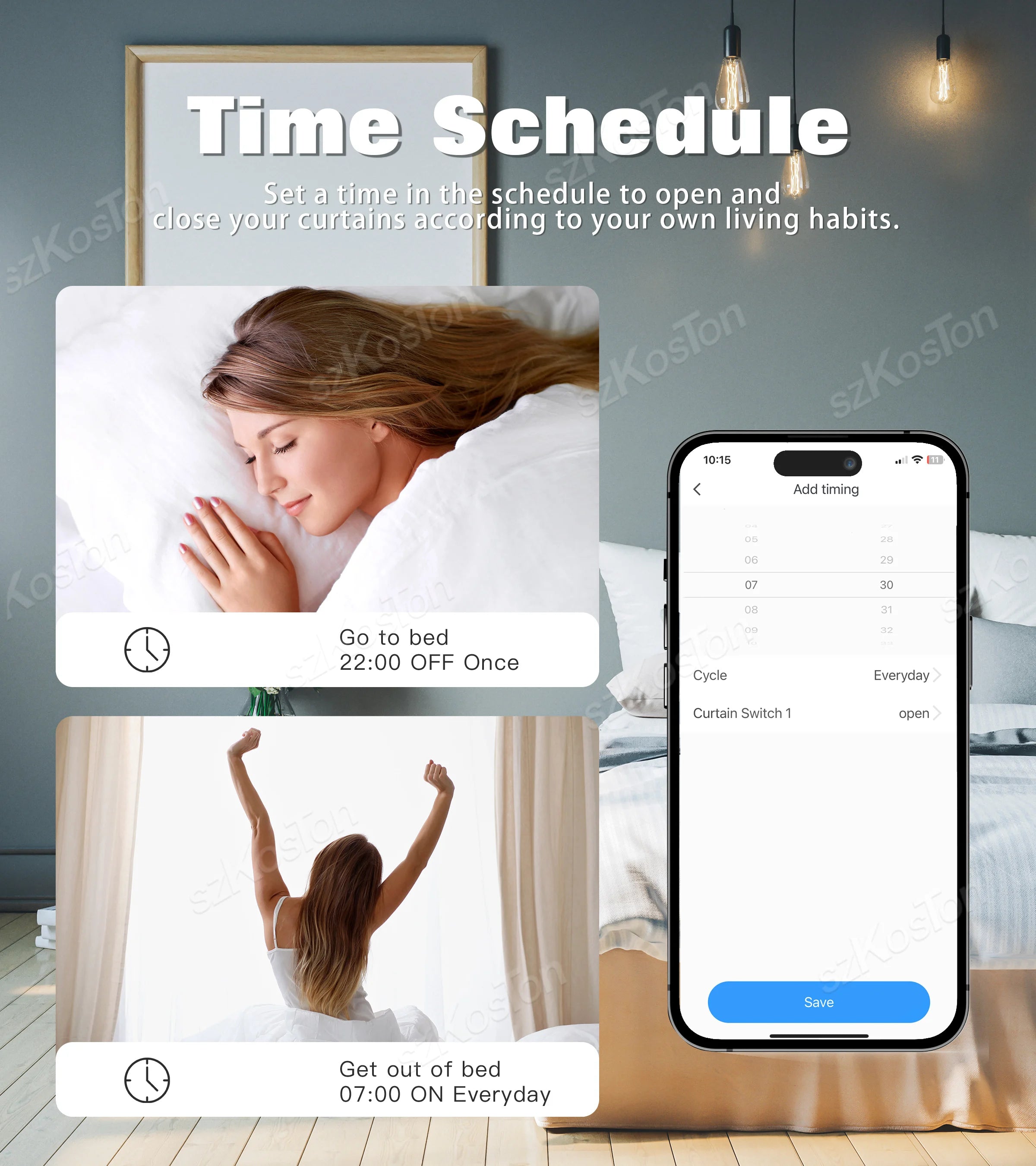 Tuya WiFi Zigbee Smart Curtain Switch Module for Roller Blinds Shutter Motor APP Control Works with Alexa Google Home Smart Life