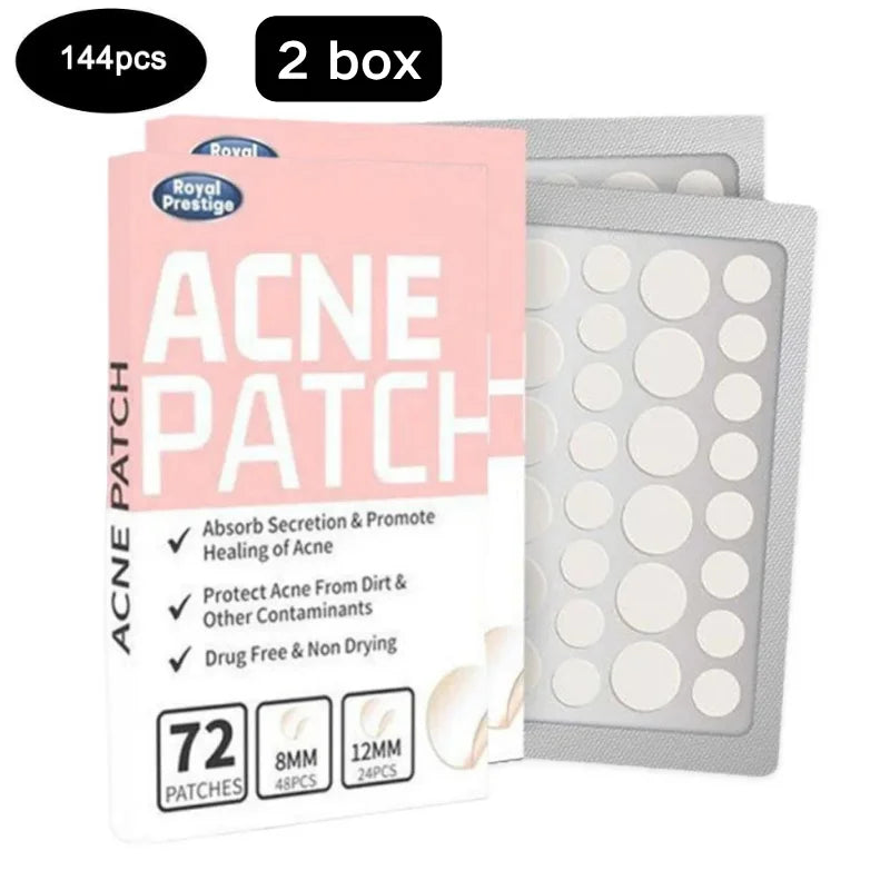1box /72 Patch Acne Pimple Patch Stickers Acne Treatment Pimple Remover Tool Blemish Spot Facial Mask Skin Care Waterproof