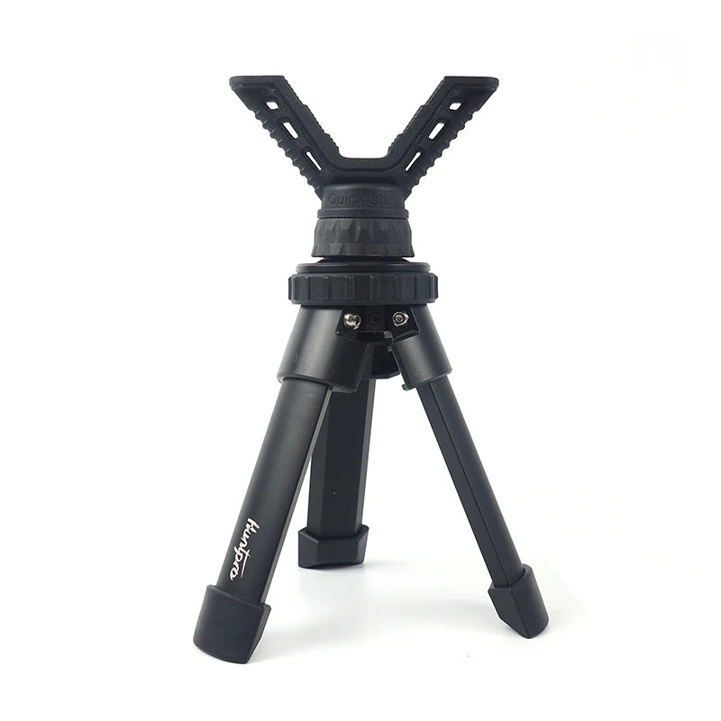 Professional Mini Camera Stick Shooting Hunting Telescope Tripod Outdoor Aluminum V Yoke Head with Height Adjustment for Outdoor