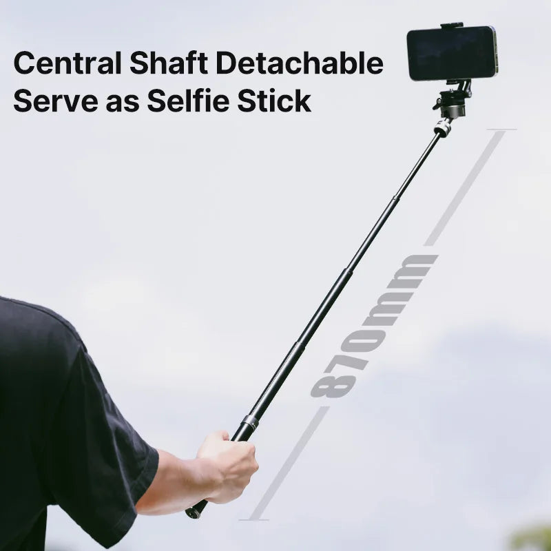 Ulanzi MT-63 26CM Portable Mini Tripod with 360° Panoramic Head Horizontal and Vertical Shooting for Smartphones Cameras