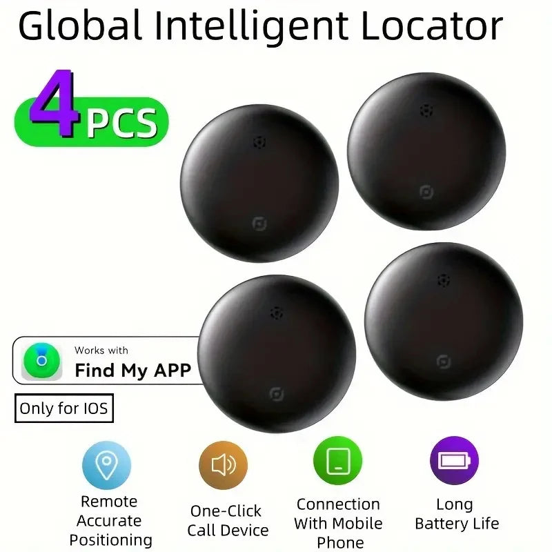 4PCS GPS Tracker Smart Bluetooth Air Tag locator Work with Apple Find My APP Anti Lost Reminder Device Car Key Pet Kid Finder - You Offer