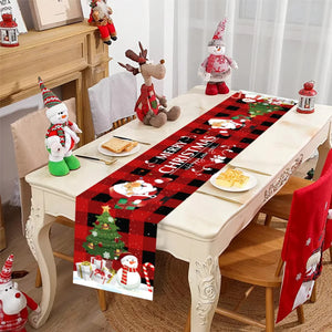 Christmas Decorations For Home Christmas Table Runner 2025 Christmas Table Flag Cover Navidad Noel Gift New Year Tablecloth