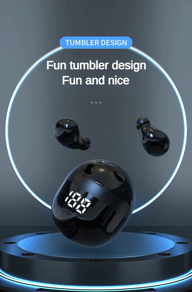 Heavy Bass Sleep Headphones Wireless Bluetooth Earphones With Mic Sports Earbuds Noise Reduction Mini HD Headset For Smart Phone
