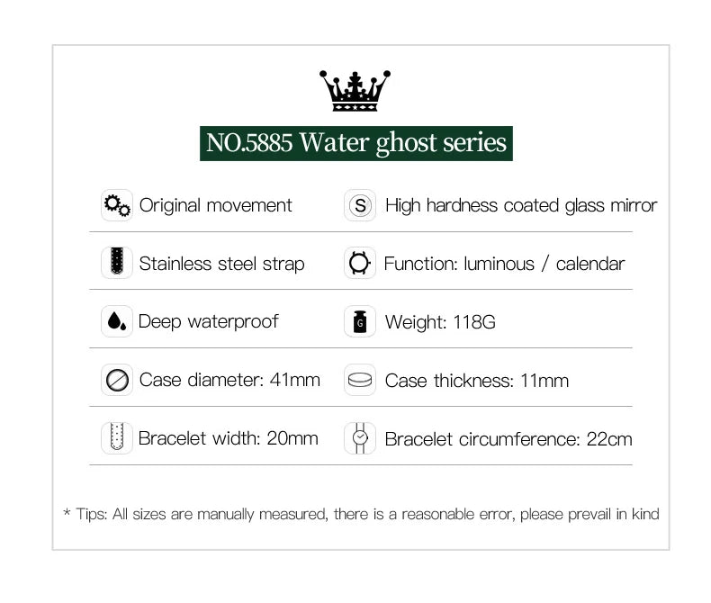 OLEVS Mens Quartz Watches Top Brand Luxury Business Waterproof Luminous Large Dial Men Wristwatches Sports Stainless Steel Watch - You Offer