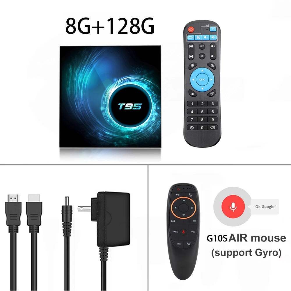 Smart TV Box 2025 T95 Plus HD 6K Android 14 Allwinner H616 4GB 64GB 128GB Dual Wifi Media Player PK X96Max Plus H96 Set Top Box