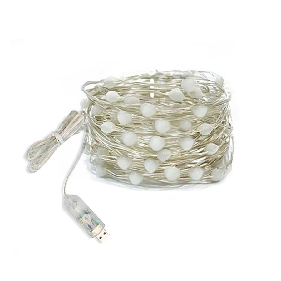 20M 200LEDs Smart App Control Christmas Tree String Light Outdoor USB Remote BT RGB Fairy Lights Garland for Wedding Party Decor