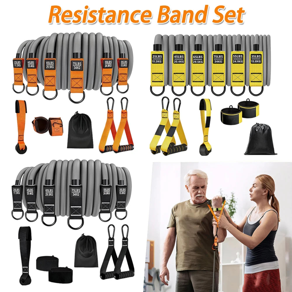 Resistance Bands Exercise Bands Heavy Duty Fitness Bands Set with Handles Workout Bands Multi-Function Home Gym Equipment - You Offer
