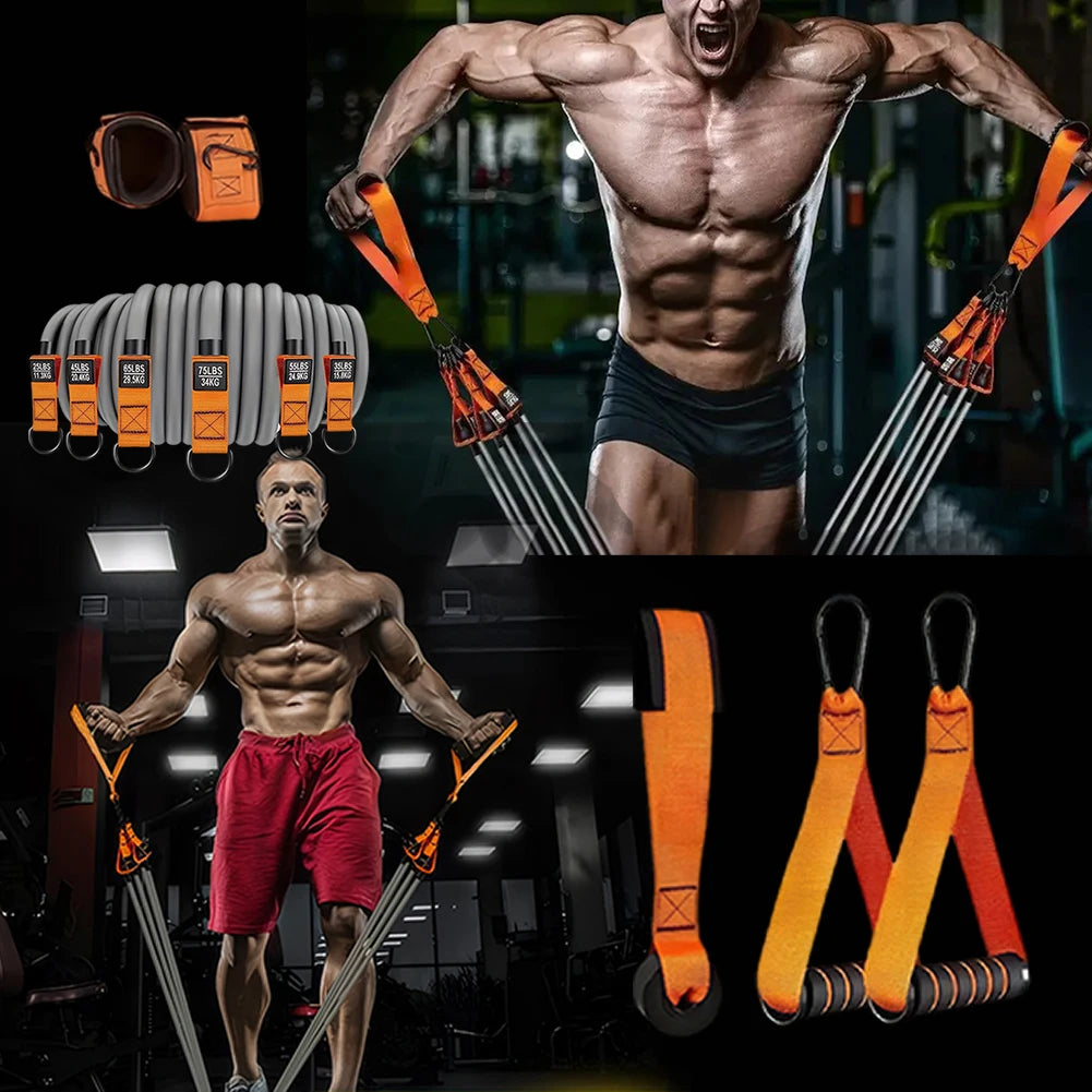 Resistance Bands Exercise Bands Heavy Duty Fitness Bands Set with Handles Workout Bands Multi-Function Home Gym Equipment - You Offer