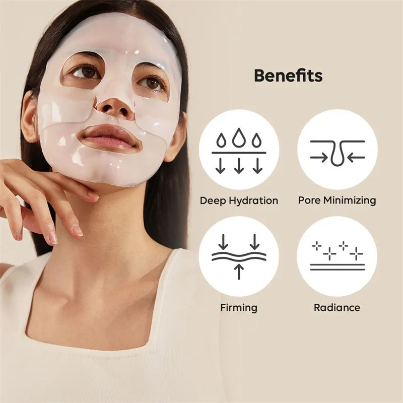 ZS Korean Glass Skin Collagen Mask Bio-Collagen Deep Hydrating Overnight Mask for Pore Minimizing Elasticity Improvement