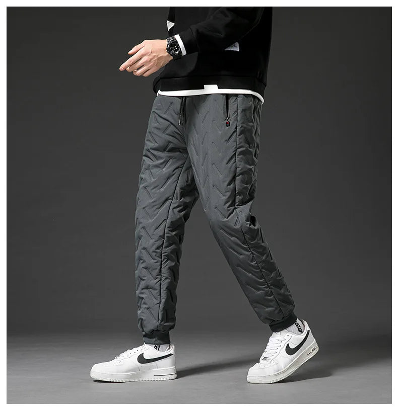 New Big Size Winter Pant Men Thick Fleece Lined Jogger Cotton Padded Warm Work Trouser Male Plus Large Sweatpant 9XL 10XL Autumn - You Offer