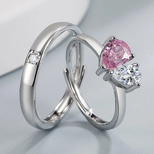 2Pcs 925 Sterling Silver Couples Ring Sets Light Polishing Simple Ring for Woman Man Classic Wedding Fine Jewelry Circle - You Offer