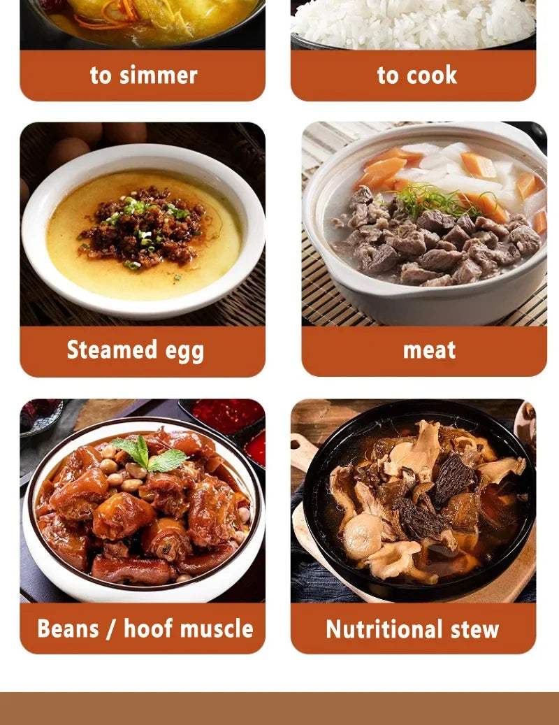 Electric Pressure Cooker 6L Large Capacity Household Multifunctional Electric Rice Cooker Intelligent Booking 3-step Timer Gears - You Offer