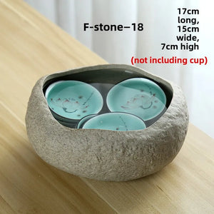 Large Size Cerc Tea Waing Basin Simulated Home Living Room Tea Cup Basin Tea House Coarse Cercs Tea Ceremony Accor...