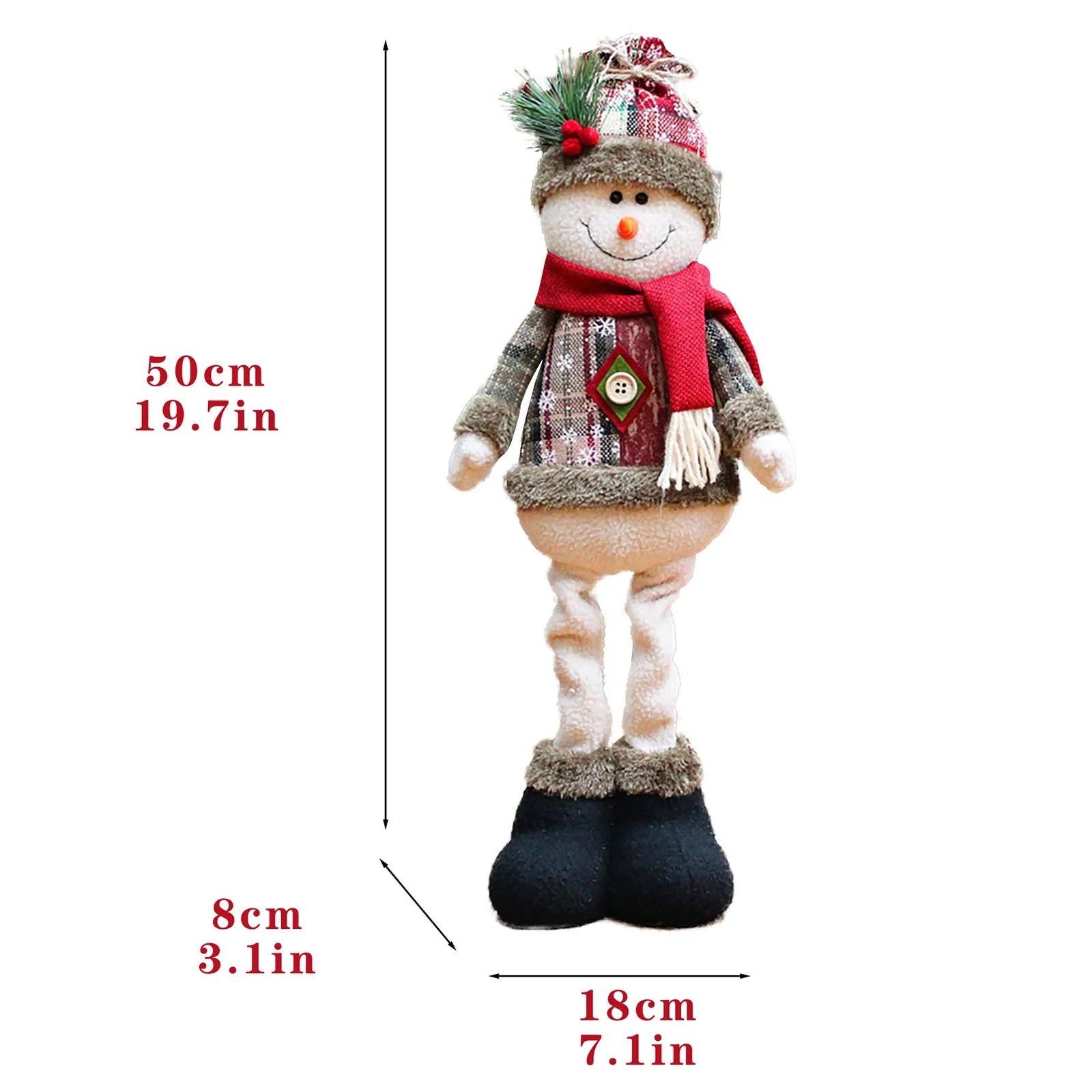 Hanging Christmas Plush Ornaments Set - Santa Snowman Elk Doll Decor for Xmas Tree, Home Party Gift & Stocking Stuffers 2025