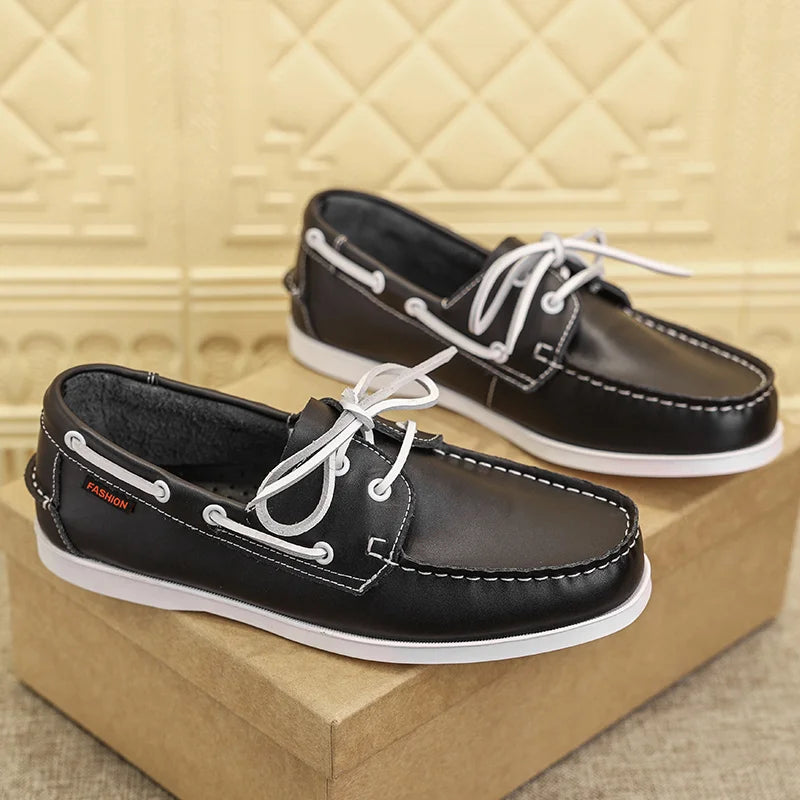 Men Loafer Shoes High Quality Handmade Wear-Resistant Genuine Leather Casual Shoes Business Luxury Dress Designer Shoes Driving