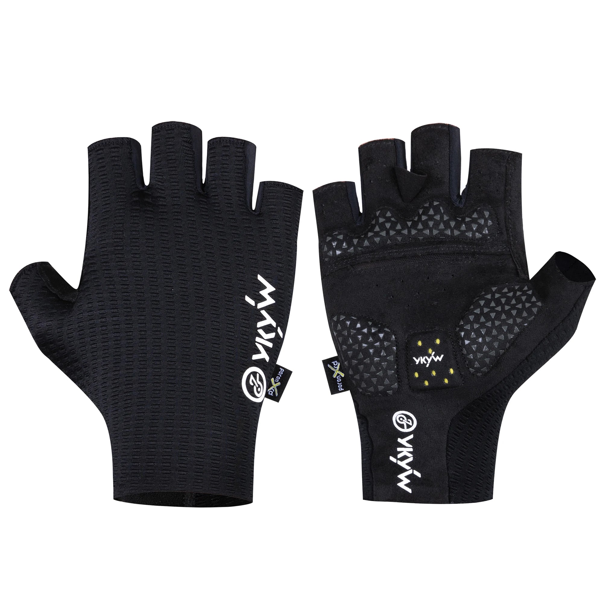 YKYWBIKE 2025 Cycling Sports Gloves PORON XRD Sponge Summer Road Bike Gloves Shock-Absorbing Bicycle MTB Half Finger Gloves