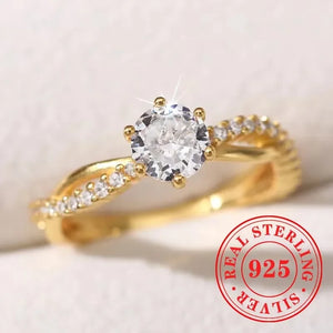 CHAOSHI High End 925 Sterling Silver Thin Rings New Trendy Luxury Temperament Women Fine Jewelry Anniversary Finger Accessories - You Offer