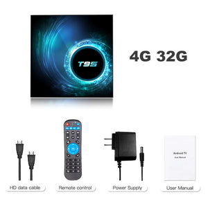 Smart TV Box 2025 T95 Plus HD 6K Android 14 Allwinner H616 4GB 64GB 128GB Dual Wifi Media Player PK X96Max Plus H96 Set Top Box