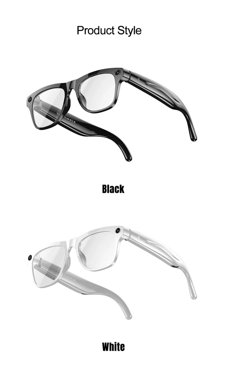 VIVO 6K HD AI Smart Glasses Photochromic Multifunction Bluetooth Calling Voice Assistant Music Player Translate Camera 2026 HOT
