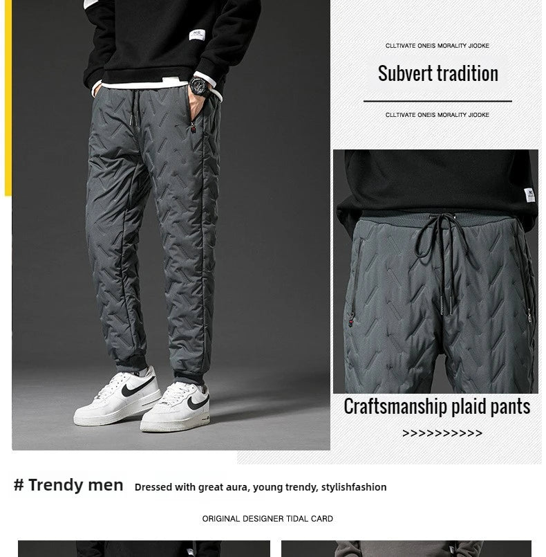 New Big Size Winter Pant Men Thick Fleece Lined Jogger Cotton Padded Warm Work Trouser Male Plus Large Sweatpant 9XL 10XL Autumn - You Offer
