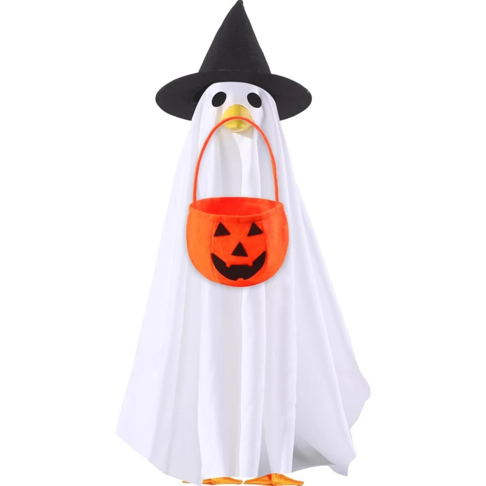Halloween Ghost Porch Goose Outfit Vibrant 23 Inch Lawn Porch Outfit Halloween Goose Shirt Decor for Halloween Garden Party