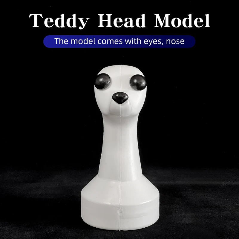 teddy Pet simulated head hair fake dog head model beautician practice cutting dog hair dog body Wig Pet Grooming Student study