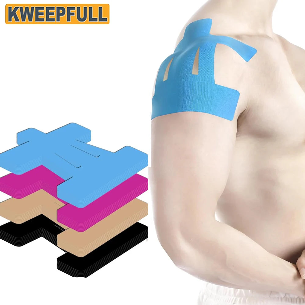 5/10PCS Kinesiology Tape for Shoulder Pain Relief Pre Cut Sports Breathable Enhance Elastic Kinesiology Athletic Tape
