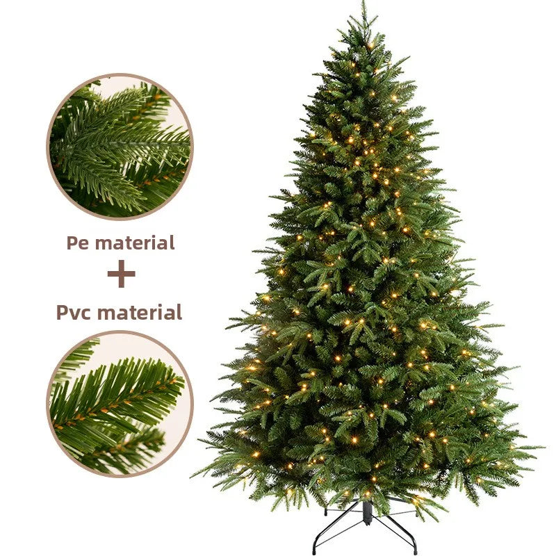 High-end PE mixed Christmas tree for decoration, 1.2 meters tall and 1.8 meters tall Christmas tree, with encryption.