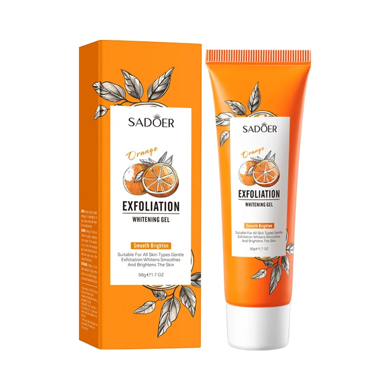 Orange Exfoliating Peeling Gel Facial Scrub Moisturizing Nourish Repair Scrubs Blackhead Removal Face Cleanser Korean Cosmetics
