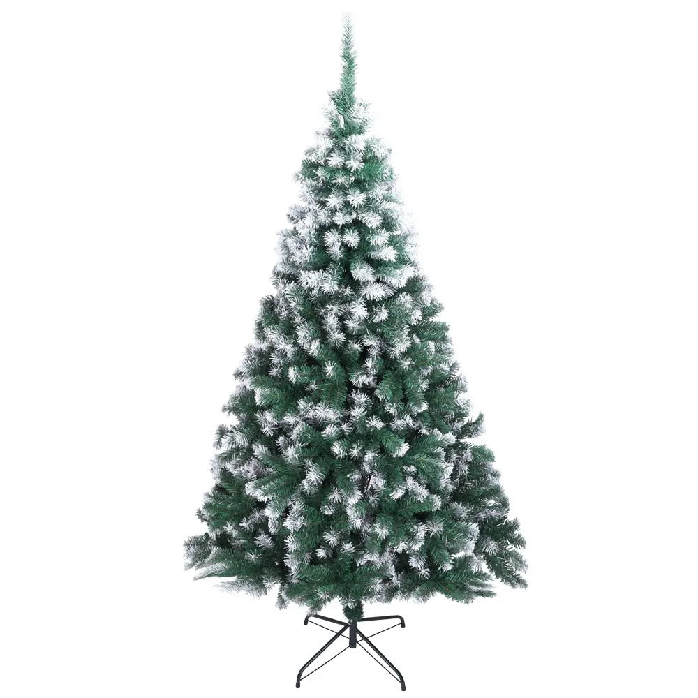 5/6/7ft Christmas Tree Green Stand Xmas Season Holidaay Indoor Outdoor