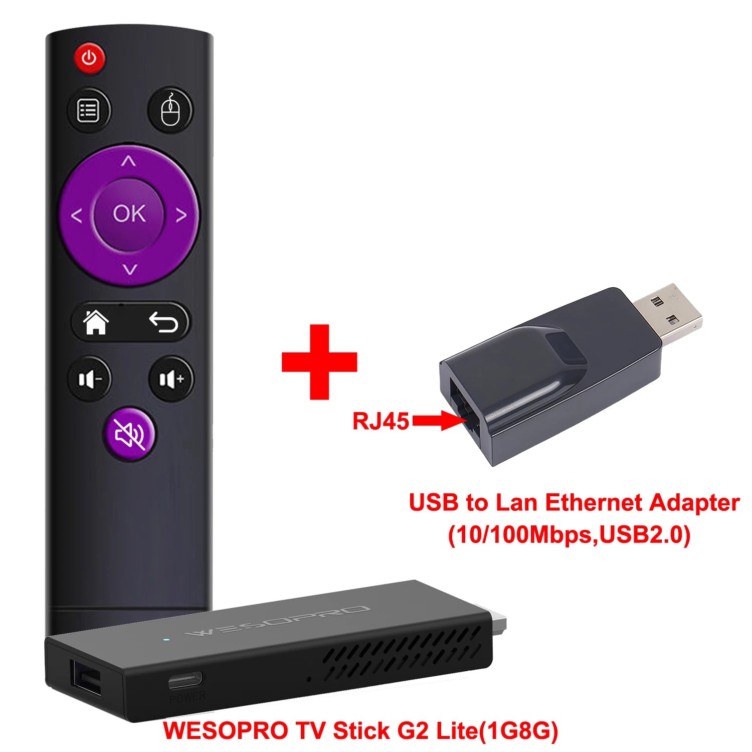 WESOPRO Android TV Stick G2 Lite Plus IPTV Dongle 1GB 2GB RAM 8GB ROM 2.4GHz 5.0GHz Wifi 4K Decoding Streaming Media Fire Stick - You Offer