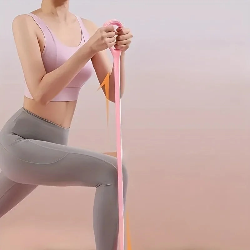 Figure-8 Resistance Band for Back and Shoulder Workouts Home Fitness Yoga Stretching Band with Reinforced Elastic Rope