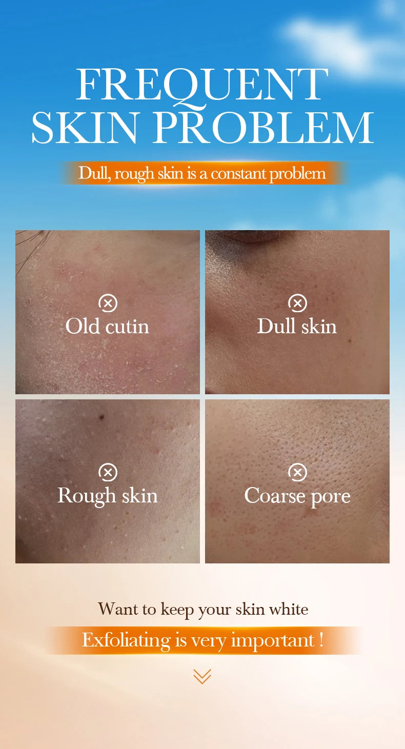 Orange Exfoliating Peeling Gel Facial Scrub Moisturizing Nourish Repair Scrubs Blackhead Removal Face Cleanser Korean Cosmetics