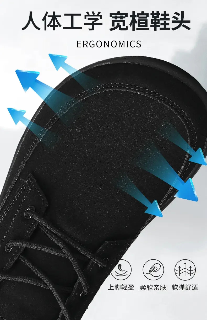 Men Suede Casual Wide Toe Shoes Beige Thick Soled Lace Up Walking Shoes Also Suitable for Designer Retro Style Denim Boot Sizes