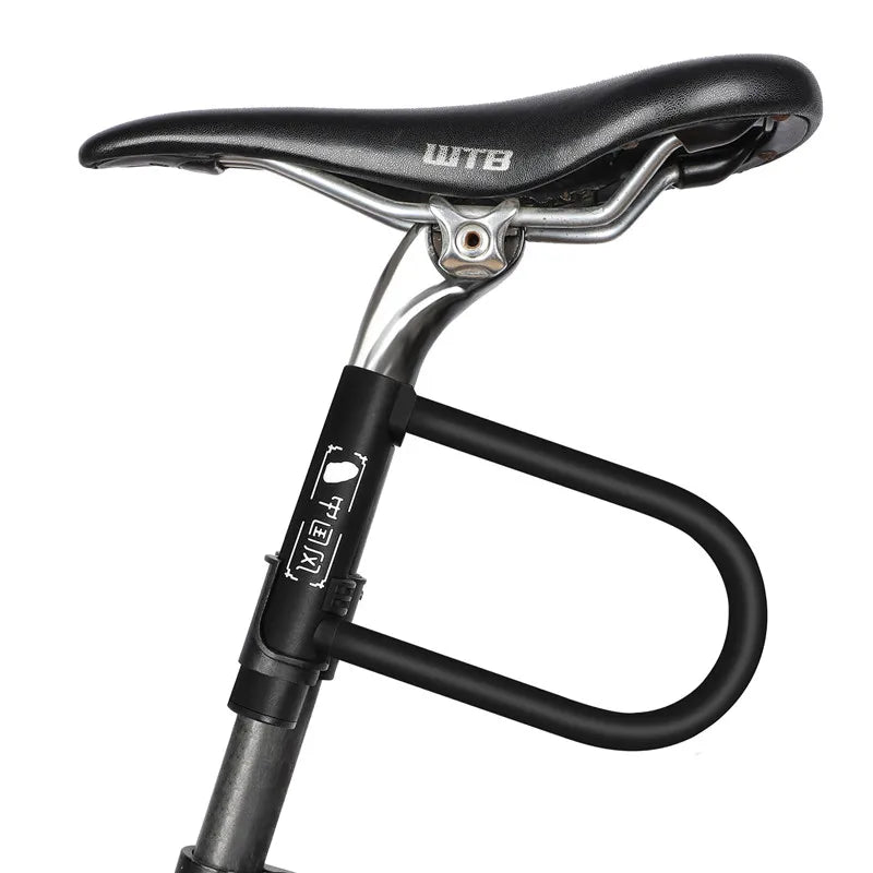 WEST BIKING Bicycle U Lock MTB Road Bike Padlock Portable Anti-theft Safety Motorcycle Scooter Cycling Lock Bicycle Accessories - You Offer