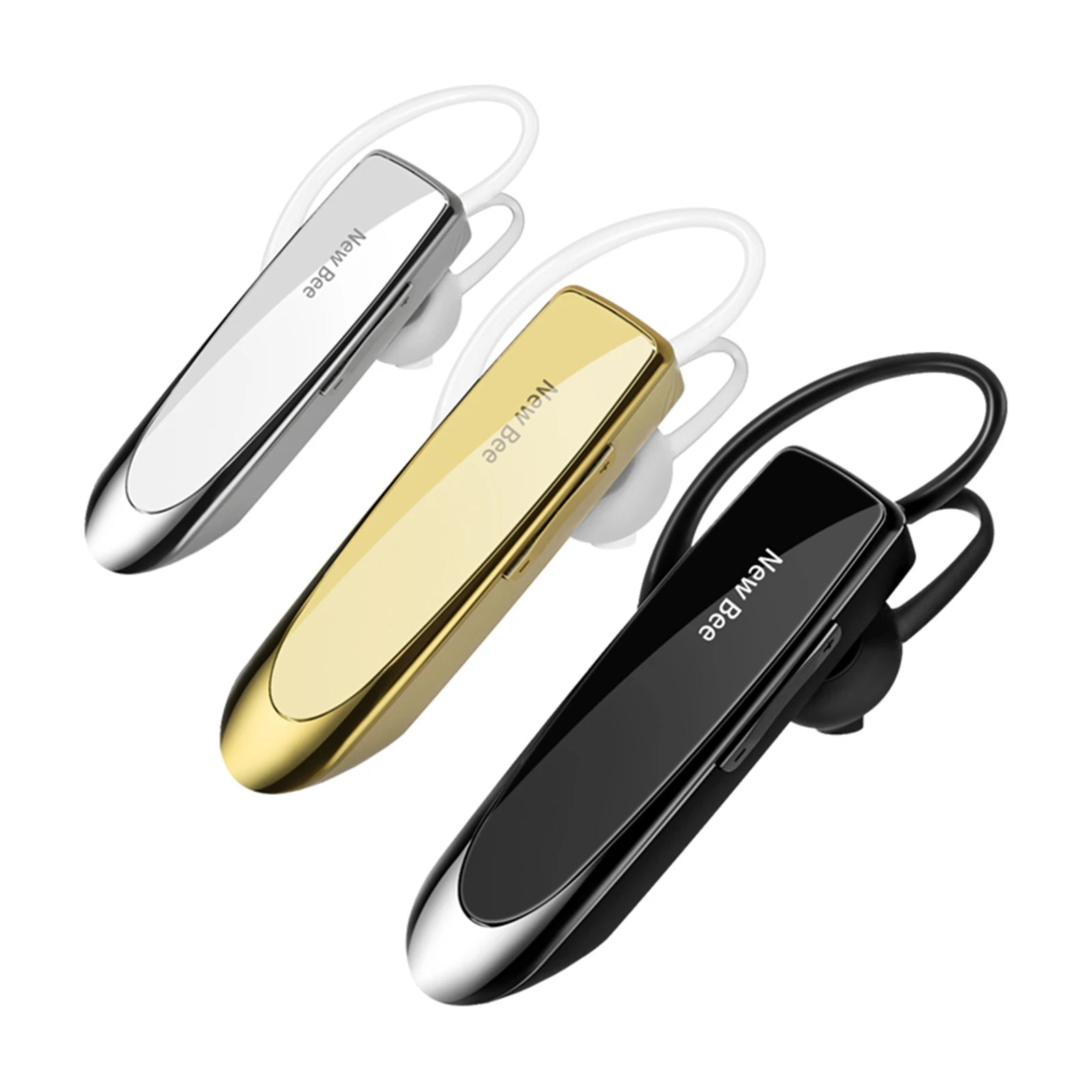 NEWBEE Single Wireless Bluetooth Headset Earphone Noise Cancelling Mic Sports Headphone Hands-Free Earbuds 24 Hrs Driving Office