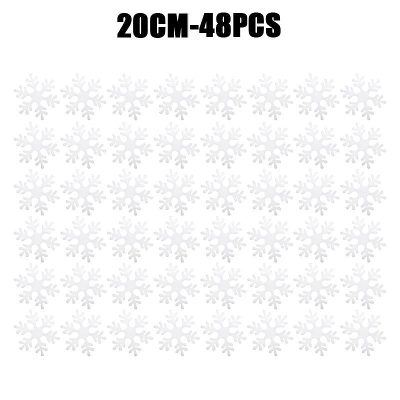 Christmas Decoration Foam Snowflake Christmas Tree Hanging Garland Hanging Decoration Gift 2024 New Christmas Supplies