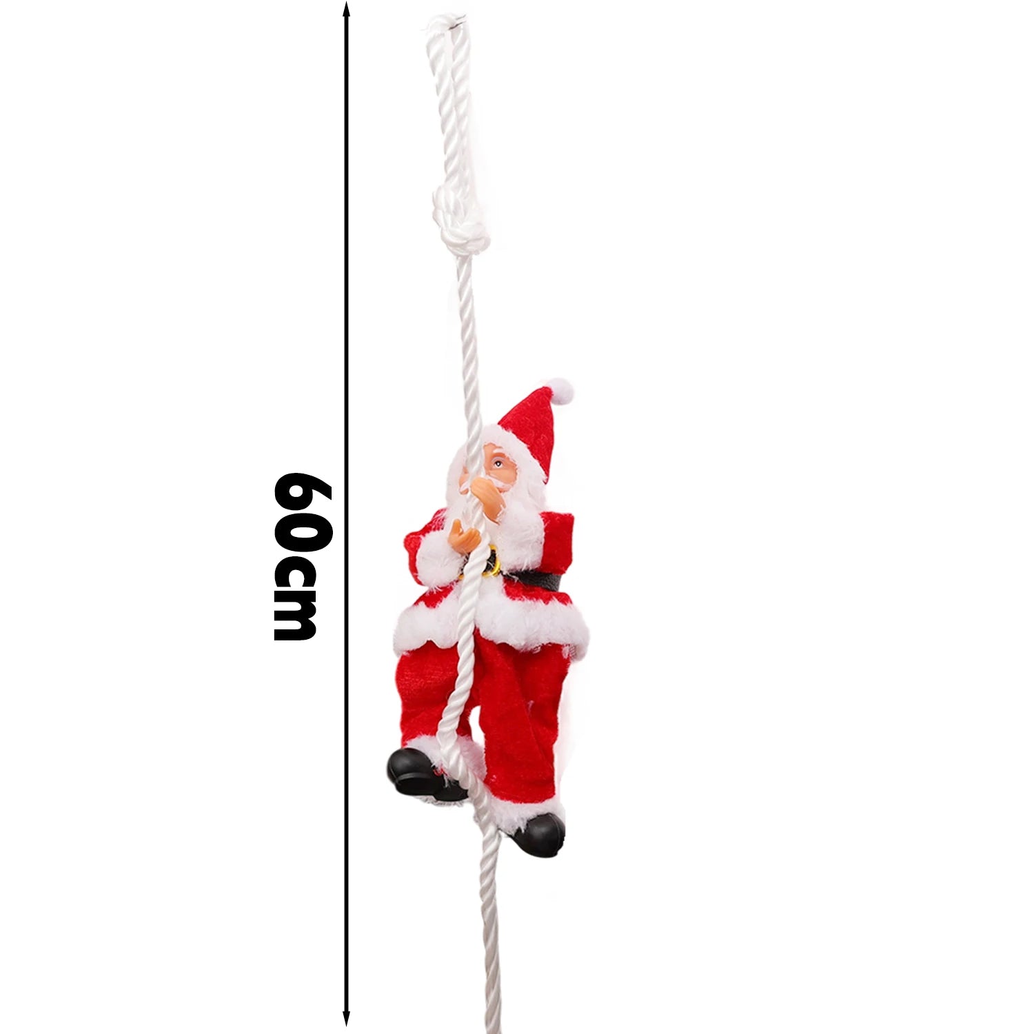 Christmas Santa Doll Funny Climbing Rope Christmas Pendant for Tree Wall Window Xmas Decor Holiday Ornament 2025 New Year Gifts