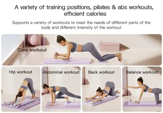 Umay Multifunctional Ab Exercise Board, Home Pilates Reformer for Abdominal and Core Strength Training