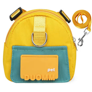Cat and Dog Backpack Pet Traction Backpack Outdoor Travel Adjustable Pet Backpack Shoulders Pet Outing Equipment Breathable