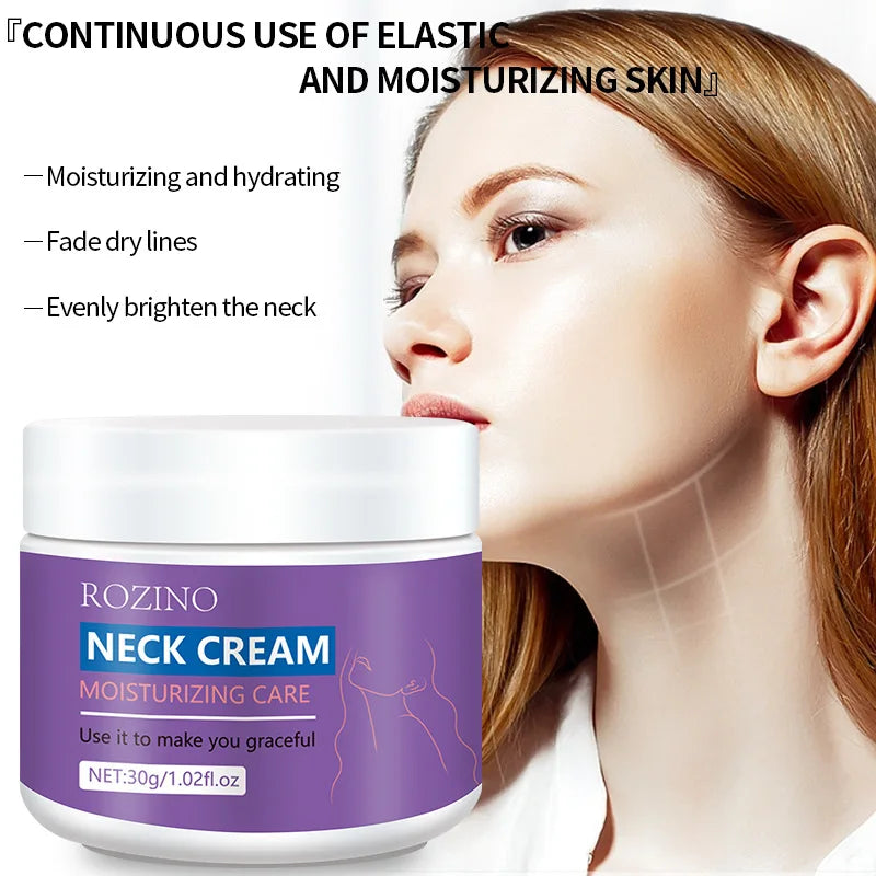 Instant Neck Cream Remove Wrinkle Anti-Aging Firming Whitening Moisturizing Nourishing Smooth Tighten Skin Care Beauty Health