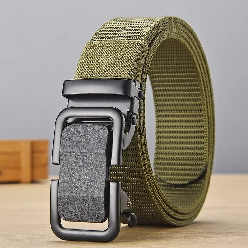 Xiaomi Toothless Automatic Buckle Nylon Belt Men Outdoor Waist Canvas Belts Leisure Breathable Canvas Belt Casual Tactical Belt