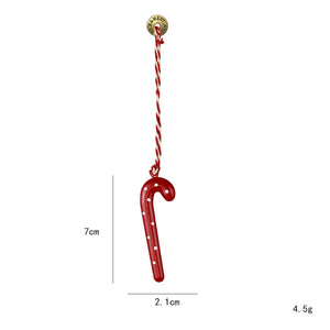 Nordic Christmas Hanging Decoration Cartoon Soldiers Angel DIY Drop Ornaments Double-sides Iron Art Xmas Tree Ornament
