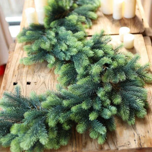 180Cm Artificial Green Plants Christmas Tree Garland Wreath Home Party Decoration Table Yard Pine Tree Rattan Hanging Ornament