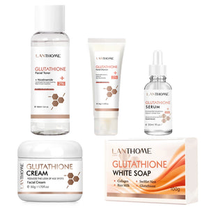 Lanthome Glutathione Whitening Serum Fade Black Dark Spots Vitamin C Defects Reduce Facial Oil Brightening Firming For Women