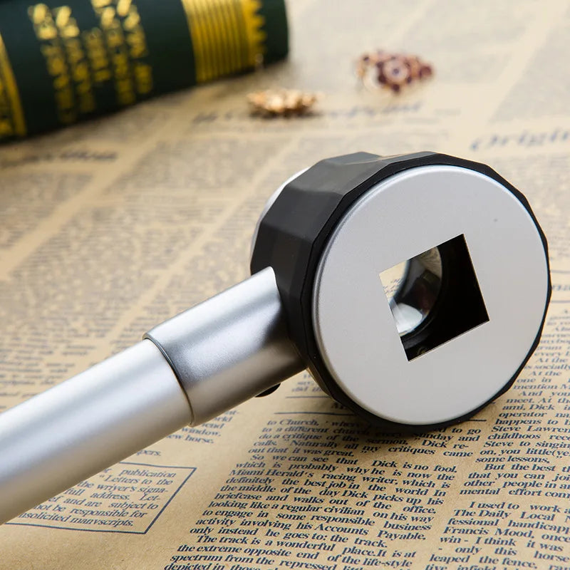 Magnifier 45X dermatoscope handle smooth clear vision with measure Scale 45X type B bigger vision with UV light