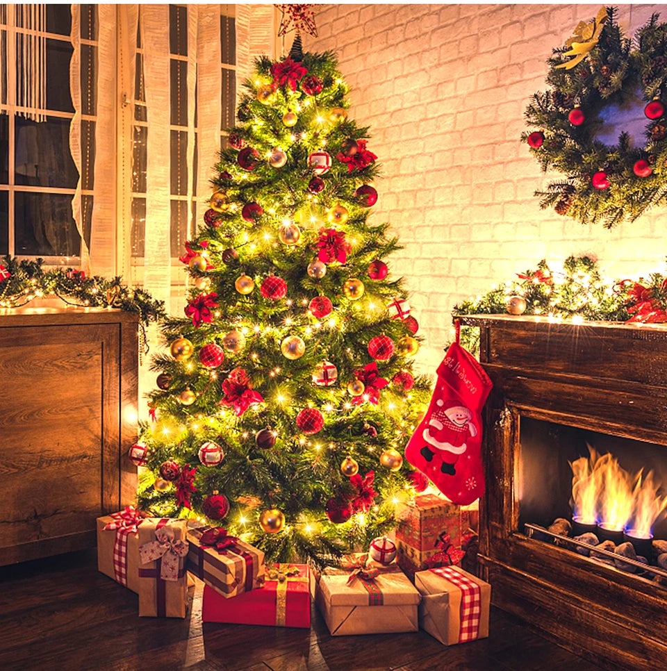 Waterproof Christmas Decoration LED String Lights, 24V EU/US Plug, Fairy Lights Garland for Outdoor Garden Room Decor