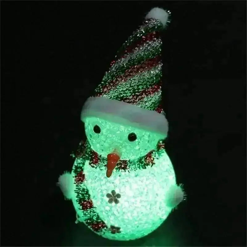 New Hot Sale Xmas Gift LED Snowman Santa Claus Ornament Christmas Tree Light Hanging Home Decor Gift