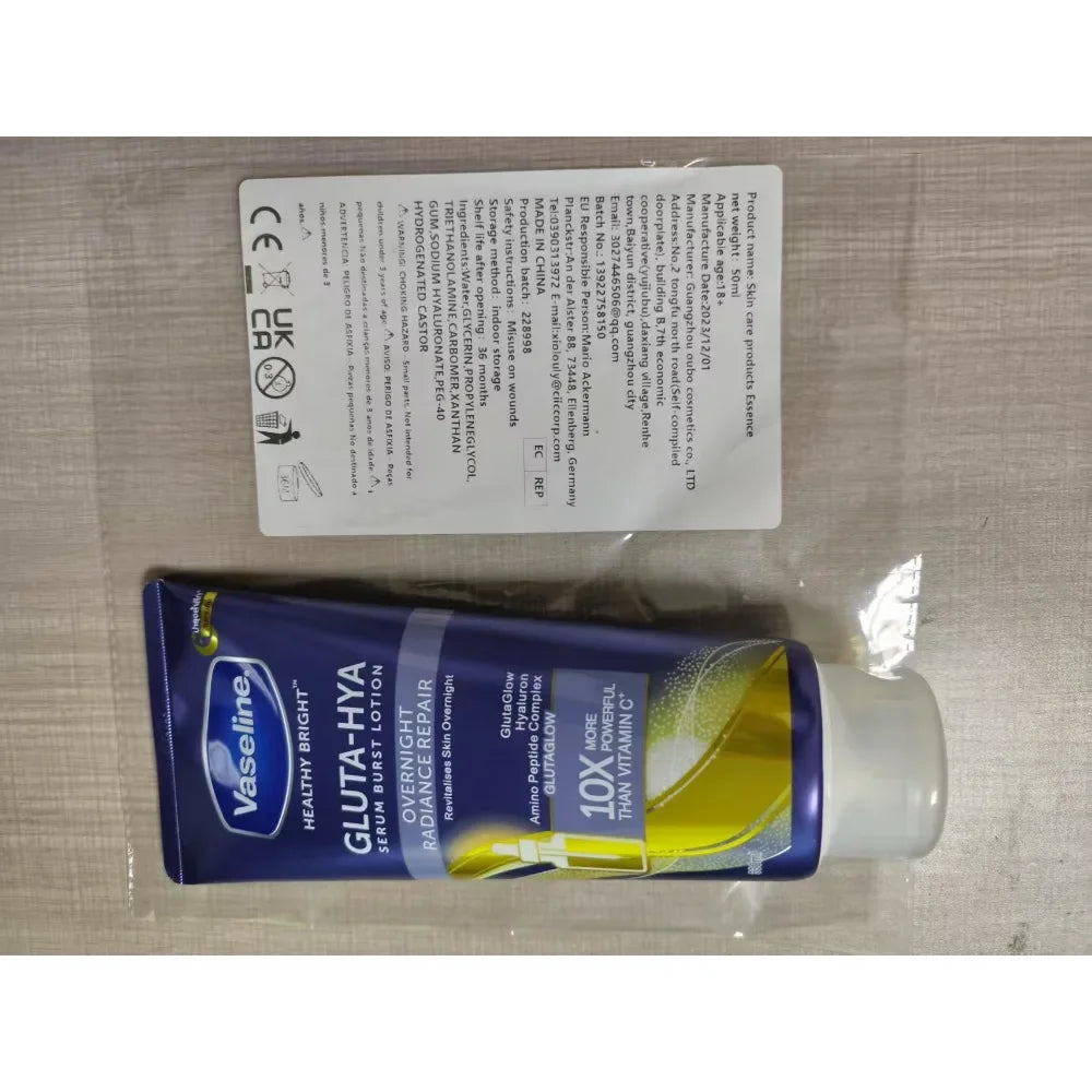 Vaseline Body Lotion At Night Magnesium White Body Essence Brightening Repair Moisturizing 330g Skin Whitening Cream
