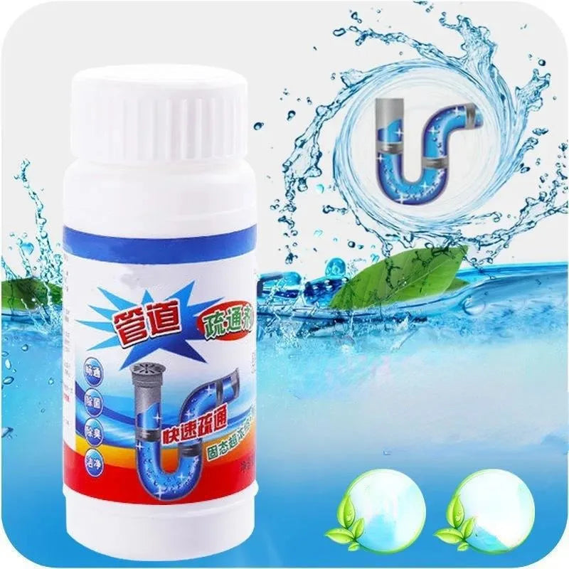 100g Kitchen pipe dredge agent sink bathroom cleaning deodorization toilet sink strong dredge cleaner sewer hair floor drain